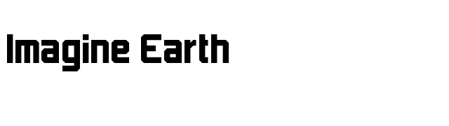 Imagine Earth font preview