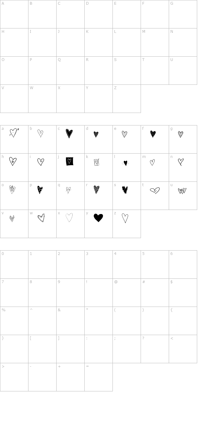 2peas-graphic-hearts character map
