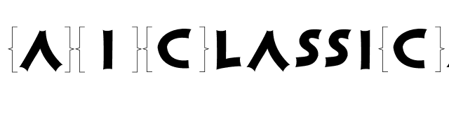 AIClassiCapsF font preview