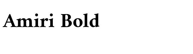 Amiri Bold font preview