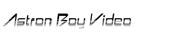 Astron Boy Video font preview