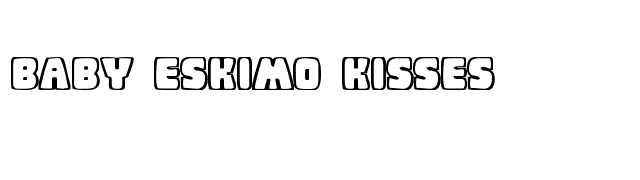 Baby Eskimo Kisses font preview