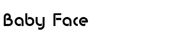 Baby Face font preview