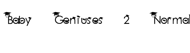Baby Geniuses 2 Normal font preview