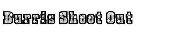 Burris Shoot Out font preview