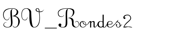 BV_Rondes2 font preview
