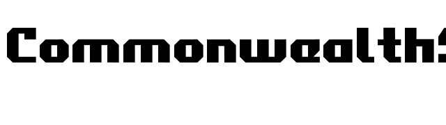 Commonwealth2 font preview