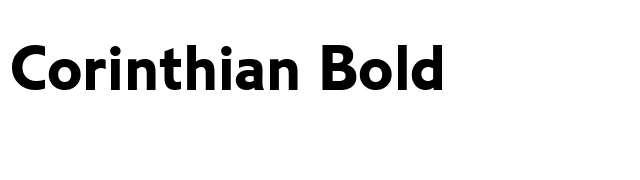 Corinthian Bold font preview