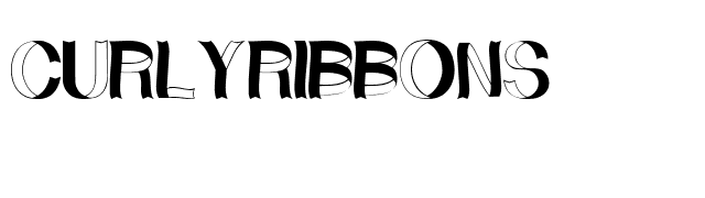 CurlyRibbons font preview