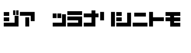D3 Mouldism Katakana font preview