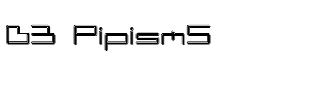 D3 PipismS font preview