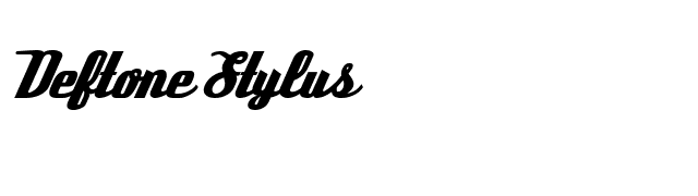 Deftone Stylus font preview