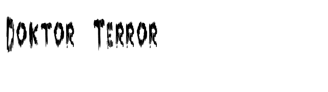 Doktor Terror font preview