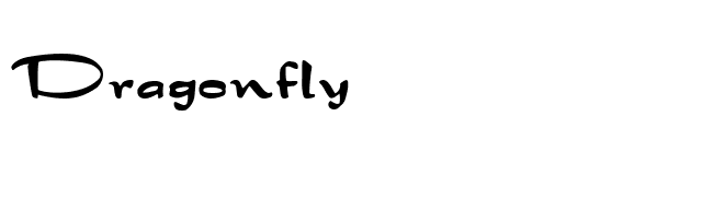Dragonfly font preview