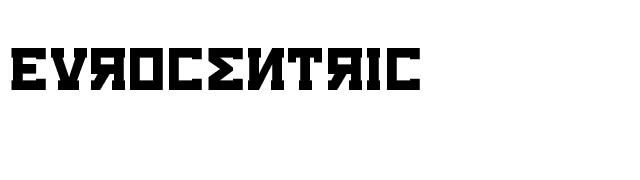 Eurocentric font preview