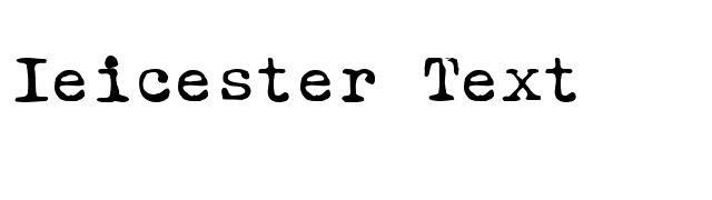 Ieicester Text font preview