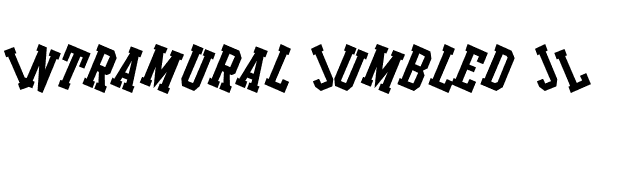 Intramural Jumbled JL font preview
