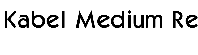 Kabel Medium Regular font preview