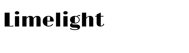 Limelight font preview