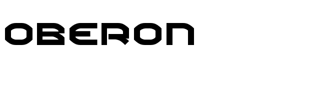 Oberon font preview