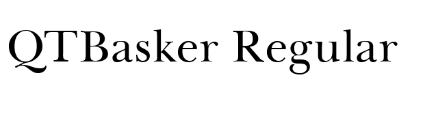 QTBasker Regular font preview