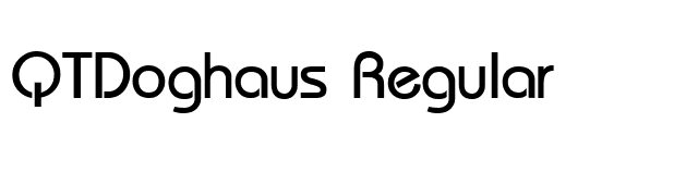 QTDoghaus Regular font preview