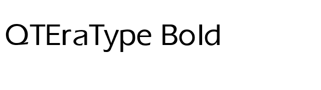 QTEraType Bold font preview