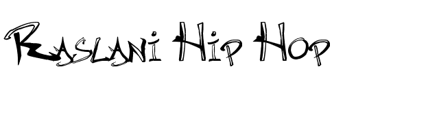 Raslani Hip Hop font preview