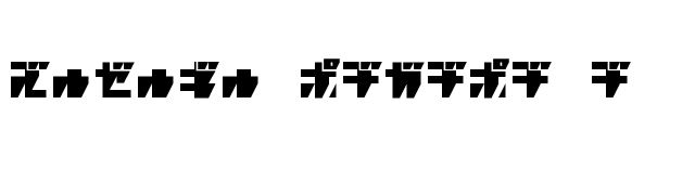 R.P.G. KATAKANA font preview