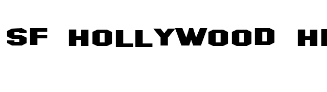 SF Hollywood Hills Extended font preview