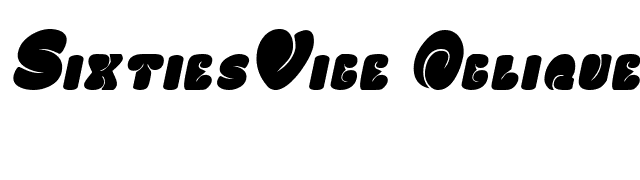 SixtiesVibe Oblique font preview