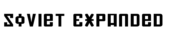 Soviet Expanded font preview
