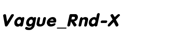 Vague_Rnd-X font preview