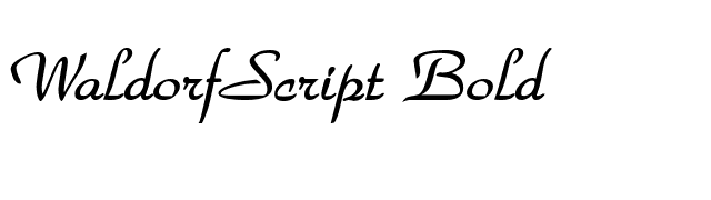 WaldorfScript Bold font preview