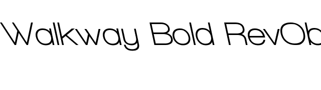 Walkway Bold RevOblique font preview