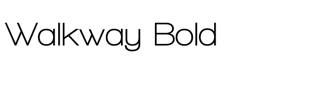 Walkway Bold font preview