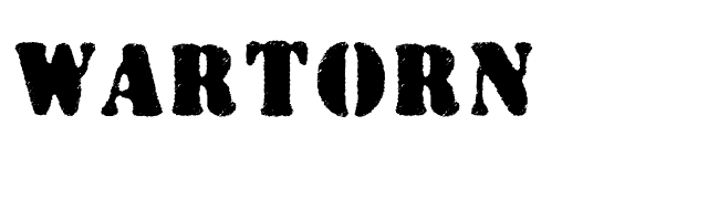 Wartorn font preview