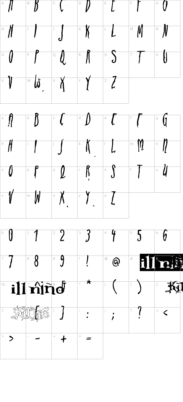 adistillers-font character map