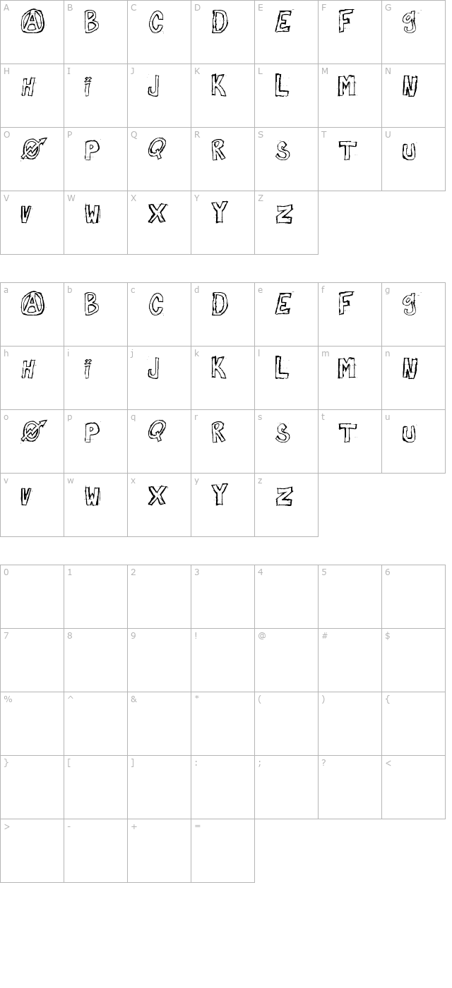 against-myself character map