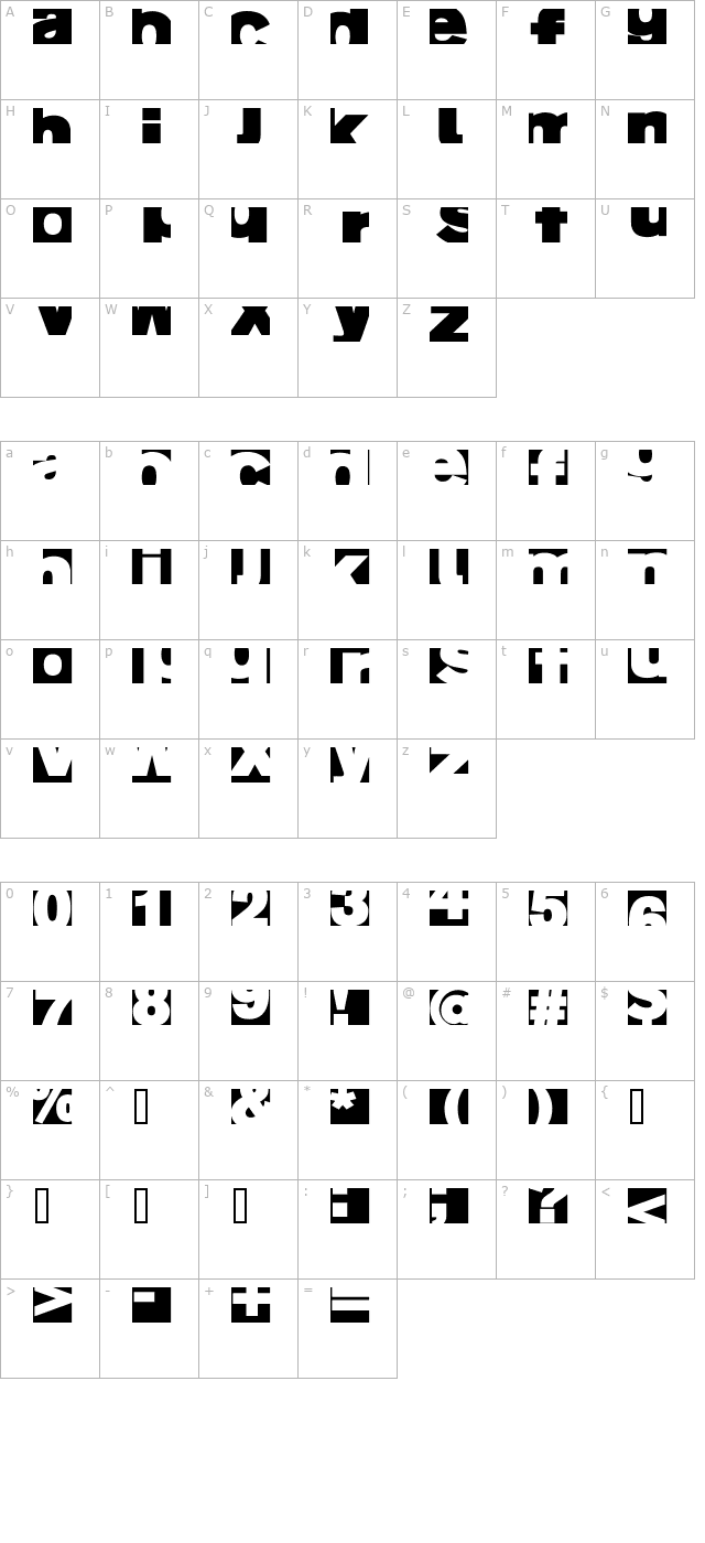 AI Fragment character map