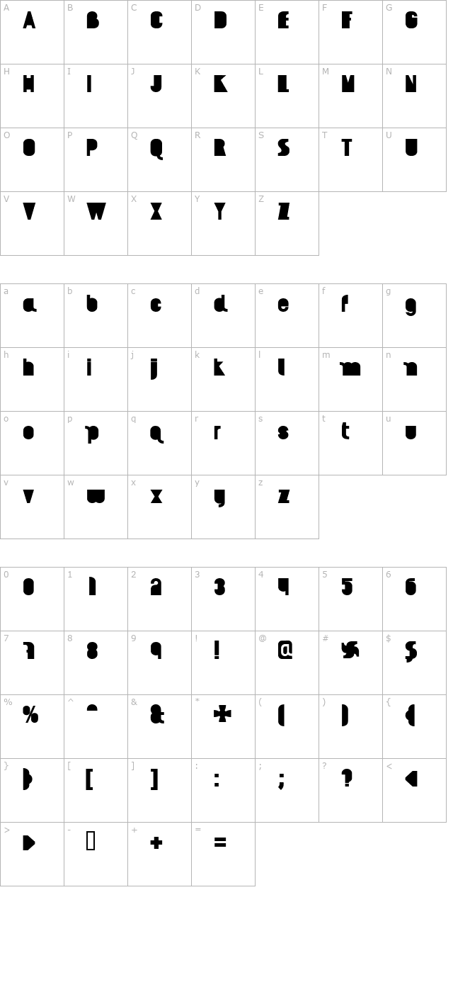 AI kelso BL character map