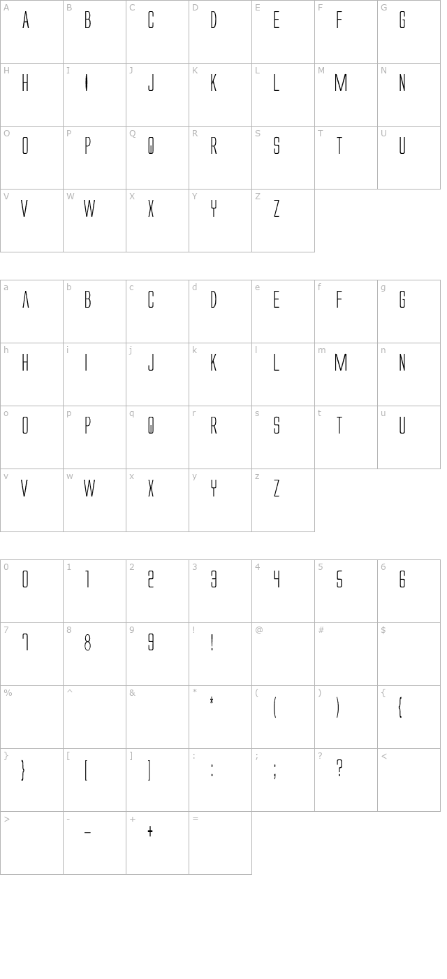 Alien League character map