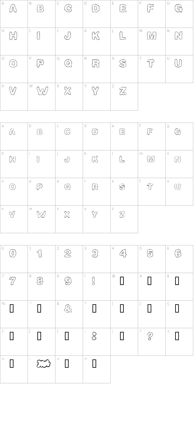 alpha-clouds character map