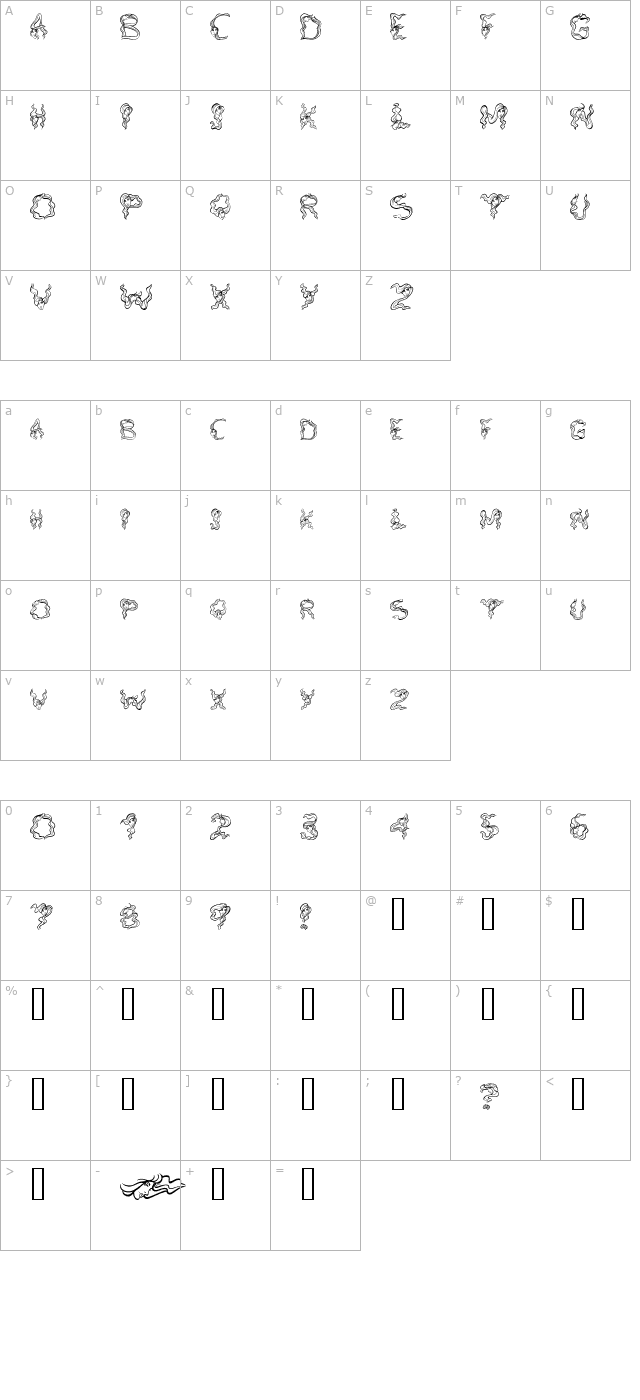 alpha-woman-hair character map