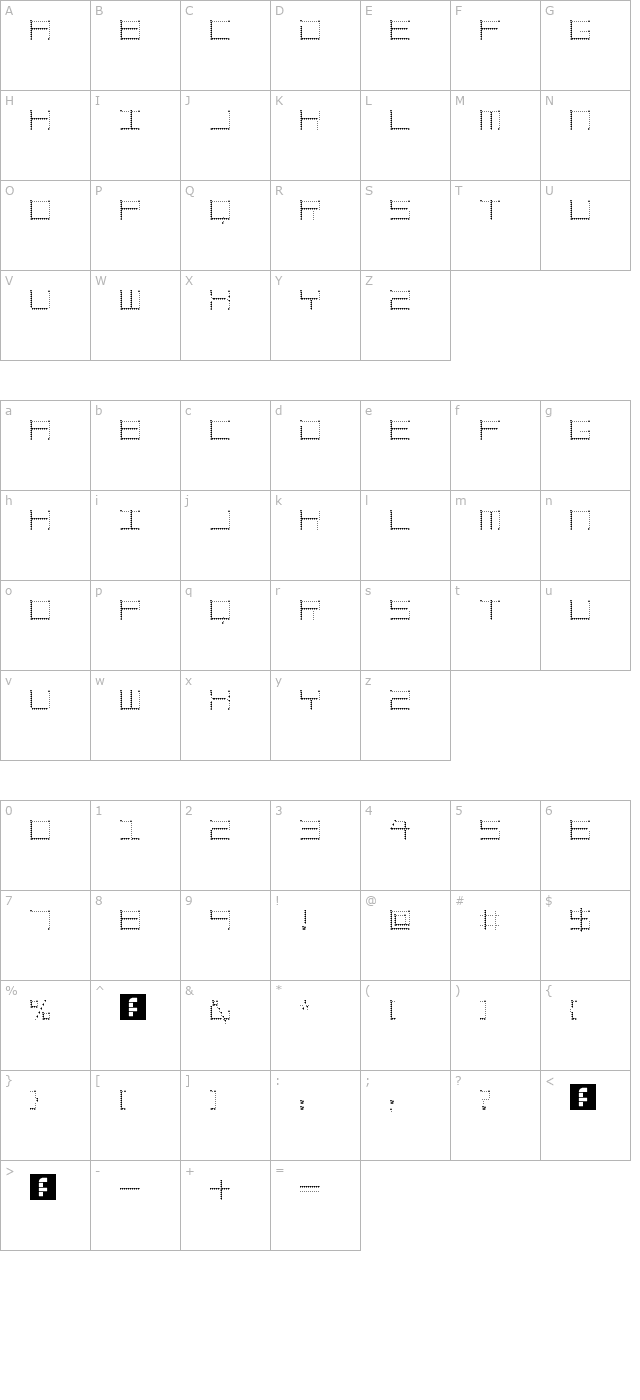 amaya-technical-sharp-regular character map