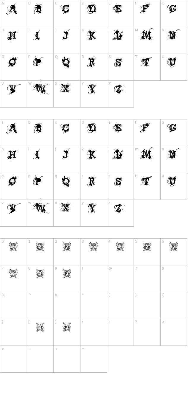 american-bravado character map