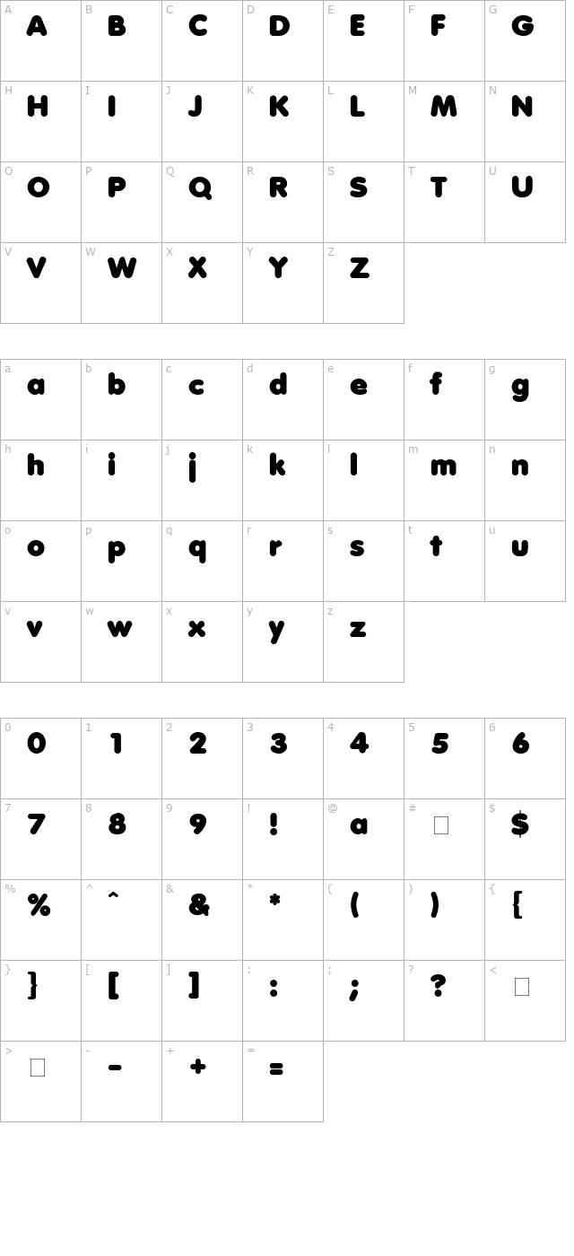 Anja Eliane accent Nornal character map