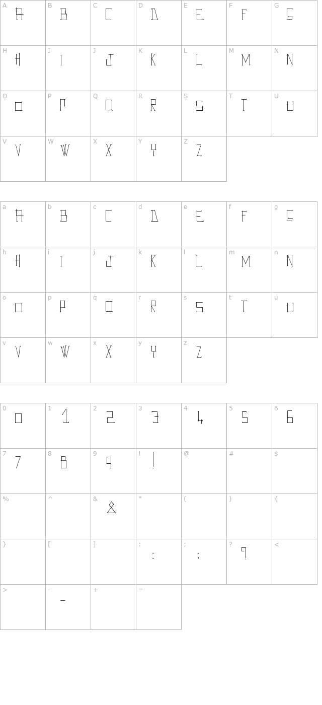 ave-giulio character map