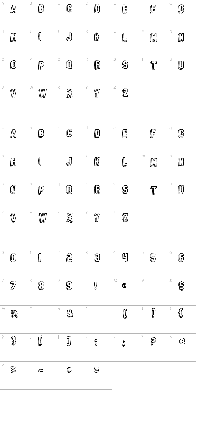 banhart-ver-007 character map