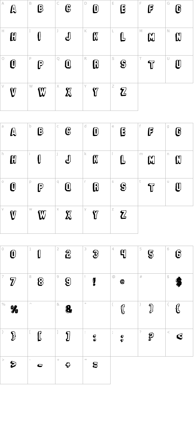 banhart-ver-008 character map